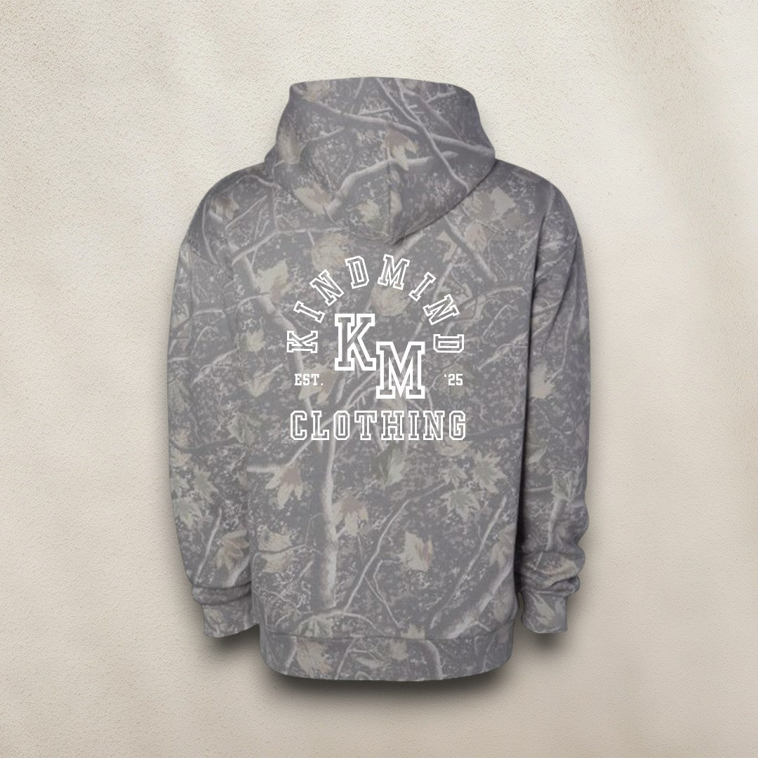 Kind Mind Deadwood Tree Camo Heavyweight Fleece Hoodie